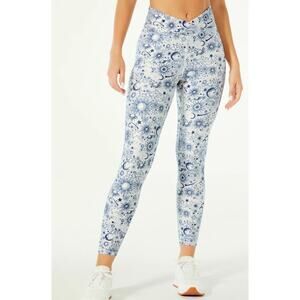 Wildfox Sweat Solar Leggings Birch Cobalt Cosmic Sense Women's Size Medium